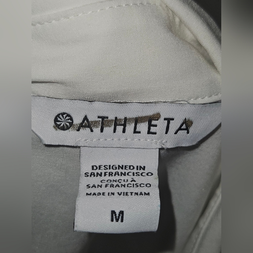 Athleta Crisp White Long-Sleeve Button Down Shirt - Picture 7 of 8